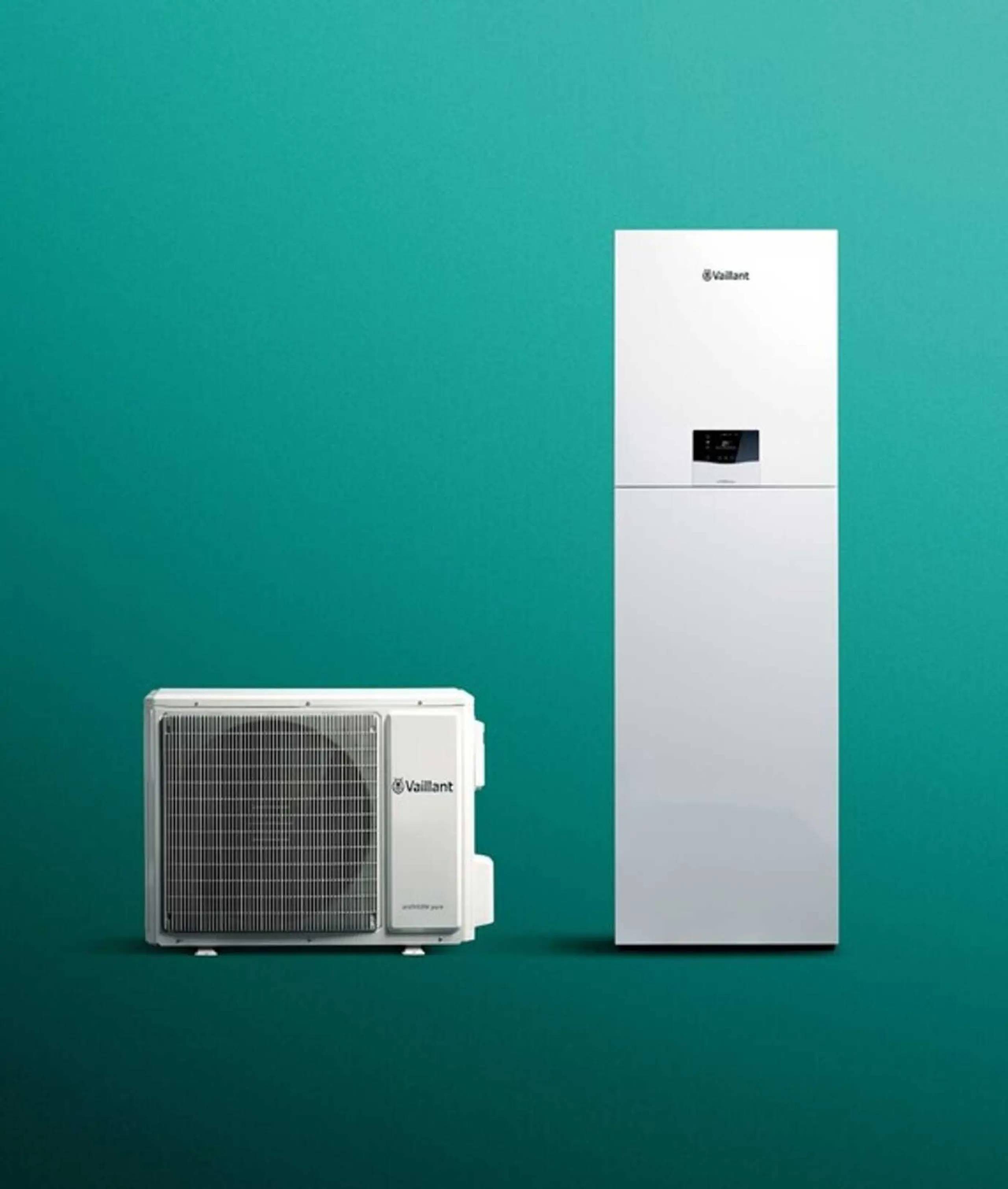 product Vaillant AroTHERM Pure VWL 105/7.2 AS 230V unitower pure vwl 108/7.2 is s5 met 190 liter boiler image