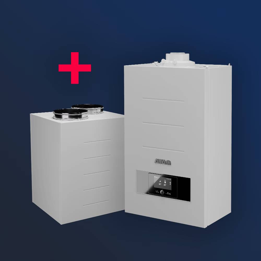 Hoofd foto van de ATAG iQ-HYBRID 28C + Interion