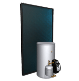 Thumbnail 1 van de ATAG CBsolar II 120 liter staande zonneboiler met 3,2m2 collector