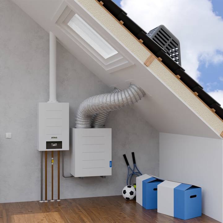 Hoofd foto van de ATAG Interion R290 hybride warmtepomp