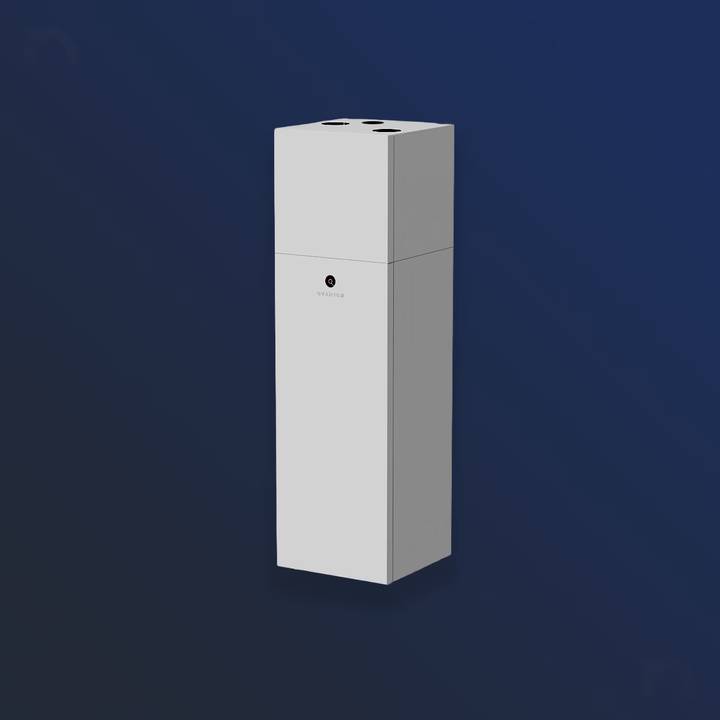 Hoofd foto van de Qvantum QE 7 kW ventilatielucht warmtepomp