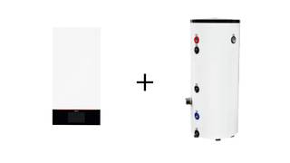 Foto van de Viessmann Vitocal 150 + Boiler RVS 200 liter (1-4 personen)